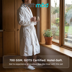 Luxury Organic Bathrobe & Slipper Set-4